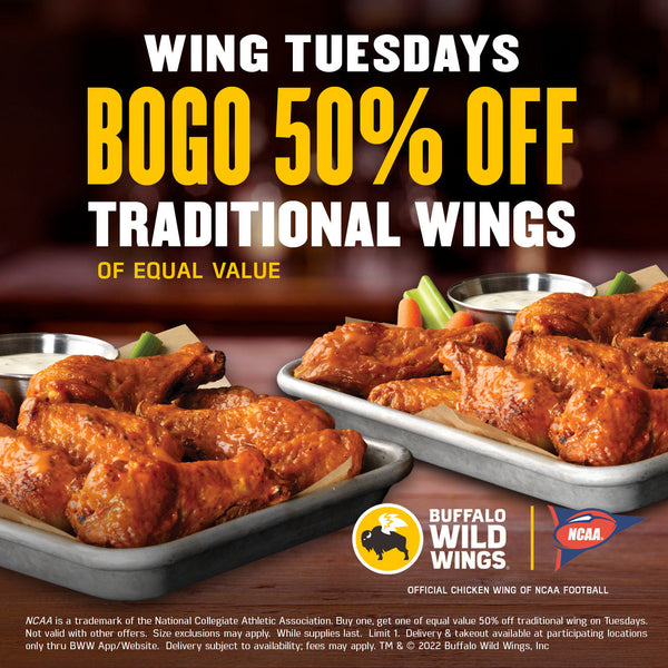 St. Catharines ON WingsUp! BOGO 50% Off Chicken Wings (1 LB)