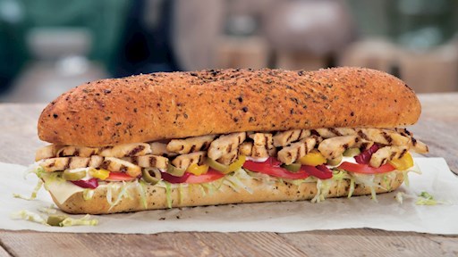 St. Catharines ON Mr Sub Large Grilled Chicken Sub