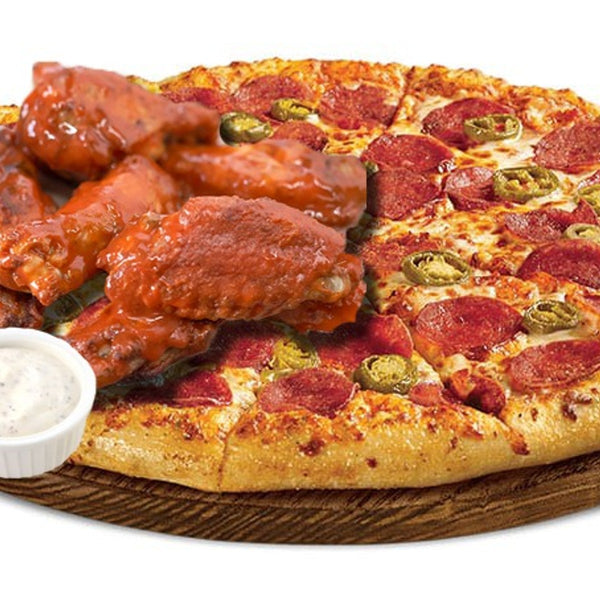 St. Catharines ON Maestro's Pizzeria Party Pizza with 3 Toppings & 3lbs of Wings