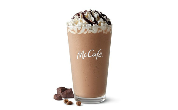 St. Catharines ON McDonald's Coffee Frappé w/ Whipped Cream & Choc Drizzle [480.0 Cals]