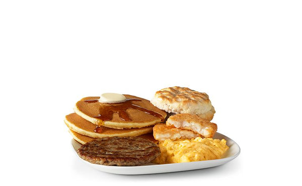 St. Catharines ON McDonald's Happy Meal Hotcakes with Hash Browns [740-850 Cals]