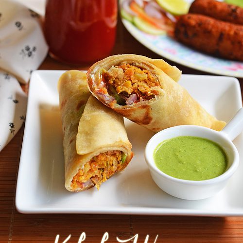 St. Catharines ON The Indian Aroma Kitchen Vegan Kabab Wrap