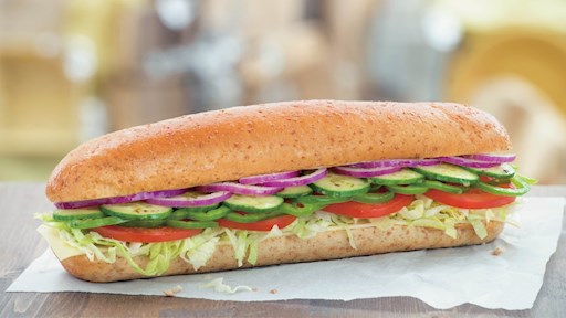 St. Catharines ON Mr Sub Large Veggie & Cheese Sub