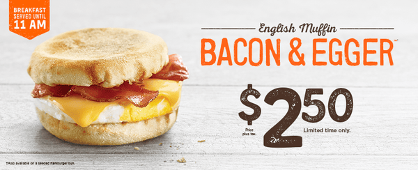 St. Catharines ON A&W English Muffin Bacon & Egger