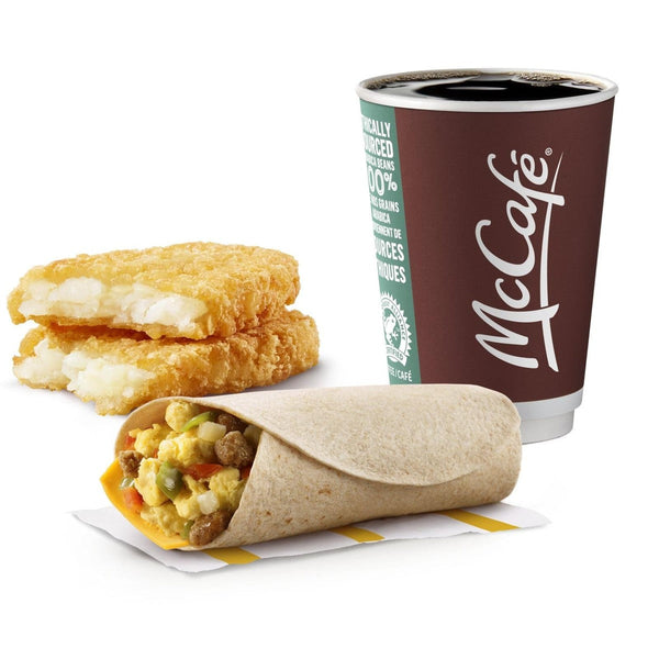 St. Catharines ON McDonald's 1 Breakfast Burrito Extra Value Meal [453.0 Cals]