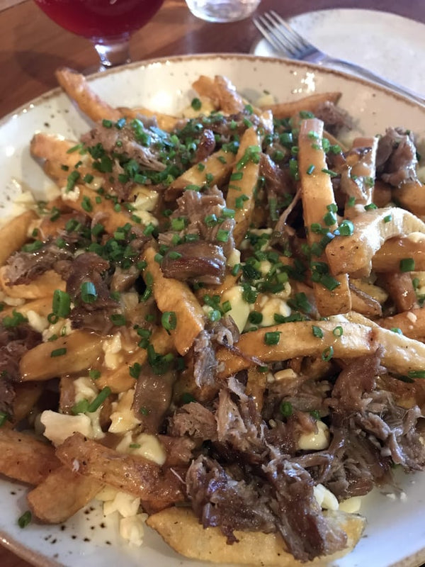 St. Catharines ON The Office Tap & Grill LARGE DUCK CONFIT POUTINE