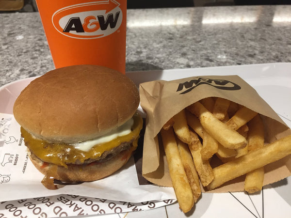 St. Catharines ON A&W Teen Burger Combo