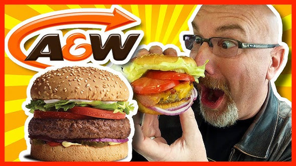 St. Catharines ON A&W Grandpa Burger Combo