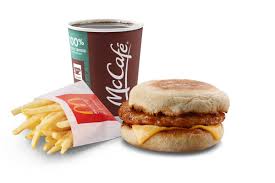 St. Catharines ON McDonald's Sausage McMuffin Extra Value Meal [530.0 Cals]