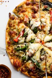 St. Catharines ON Bro's pizza & Wings Veggie Pesto Pizza