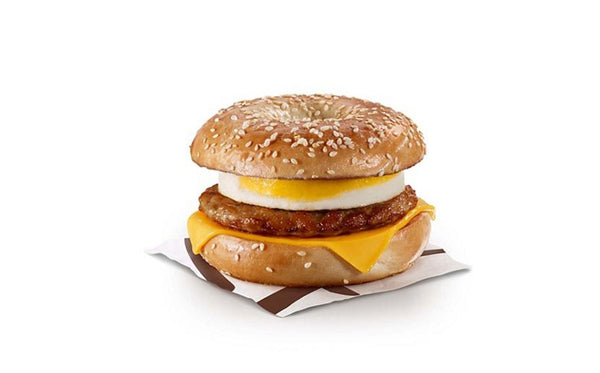 St. Catharines ON McDonald's Sesame Sausage 'N Egg Bagel [620.0 Cals]
