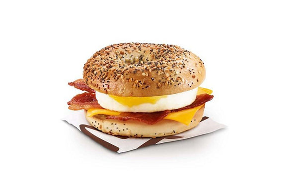 St. Catharines ON McDonald's Everything Bacon 'N Egg Bagel Extra Value Meal [700-730 Cals]