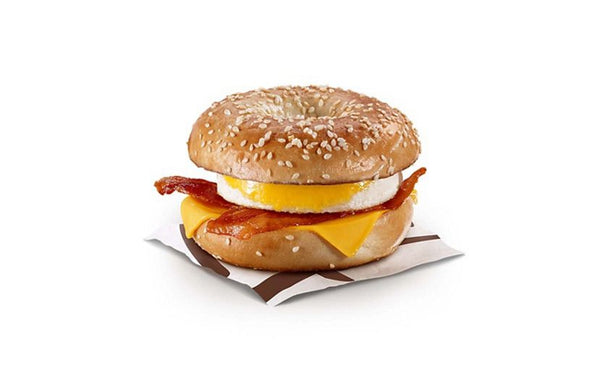 St. Catharines ON McDonald's Sesame Bacon 'N Egg Bagel Extra Value Meal [700-730 Cals]