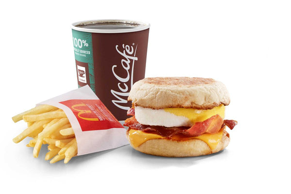 St. Catharines ON McDonald's Bacon 'N Egg McMuffin Extra Value Meal [470.0 Cals]