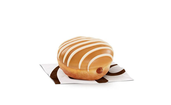 St. Catharines ON McDonald's Maple Iced and Caramel Filled Donut [200.0 Cals]