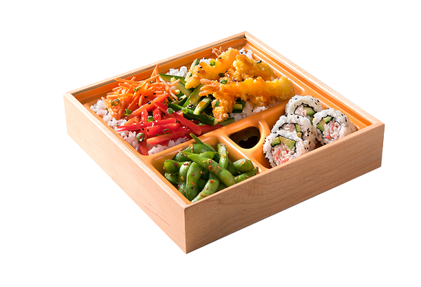 Edo Japan - Sushi and Grill - Shops of Granville Tempura Shrimp Chop Chop Bento Box