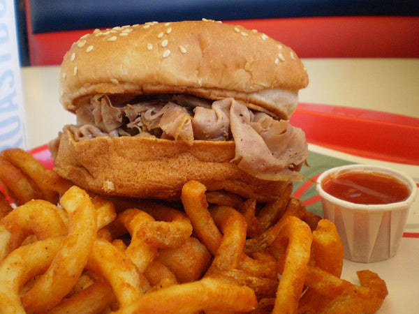 Oshawa Arby's Roast Beef 'n Cheese Slider Kids' Meal with Curly Fries