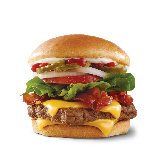 Hinton AB Wendy's Bacon Deluxe Hamburger - 1/4 lb.* Single