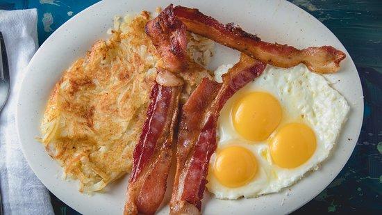 Oshawa Sherry's Diner Bacon with 3 Eggs