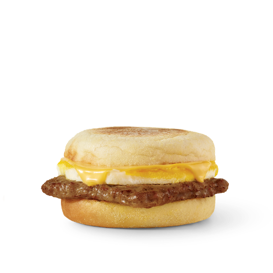 Hinton AB Wendy's New Sausage, Egg & Cheese English Muffin - served until 10:30am only