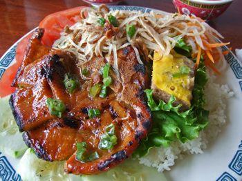 Pho Tasty Grilled Meat And Shredded Pork On Rice - Com Thjt Nuong, Bi