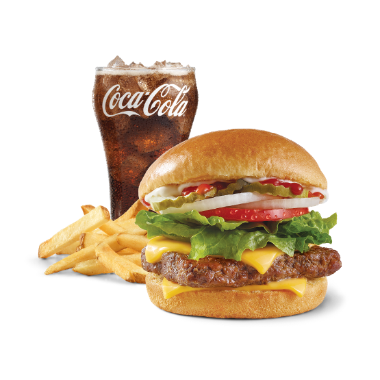 Hinton AB Wendy's Dave's Single® Hamburger with cheese Combo