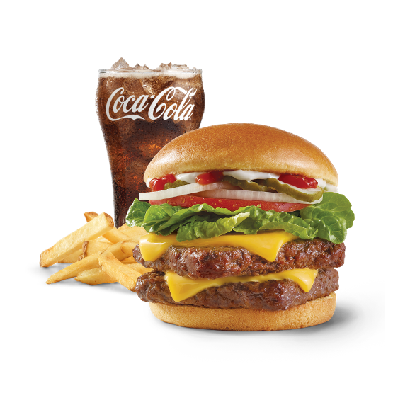 Hinton AB Wendy's Dave's Double® Hamburger with cheese Combo
