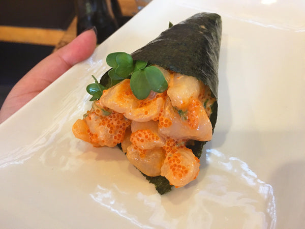 Oshawa Midami Sushi SPICY SCALLOP HAND ROLL