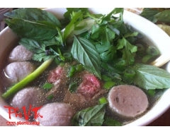 Nanaimo Pho VTa Vietnamese Restaurant Pho tai, Bo vien - Rare beef slices and beef balls