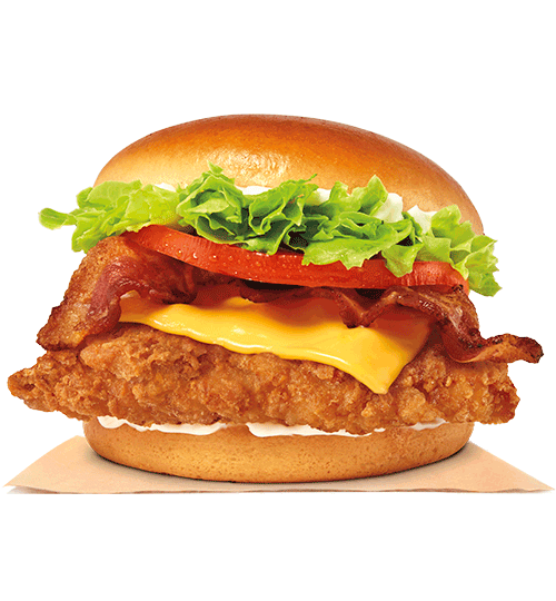 Oshawa Burger King Bacon & Cheese Crispy Chicken Sandwich