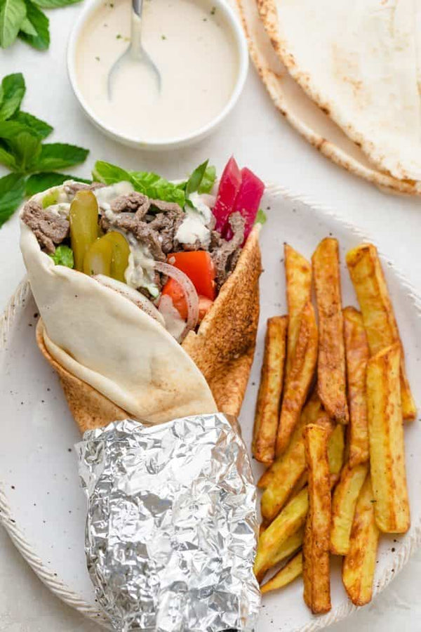 Oshawa Tybah's Kebab Tybah's Combo Beef Shawarma Wrap