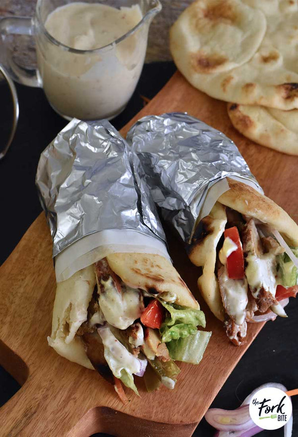 Oshawa Tybah's Kebab Pita Combo Chicken Shawarma