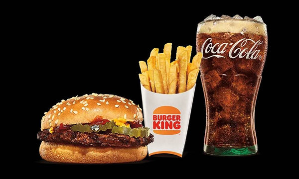 Hinton Burger King Hamburger medium combo