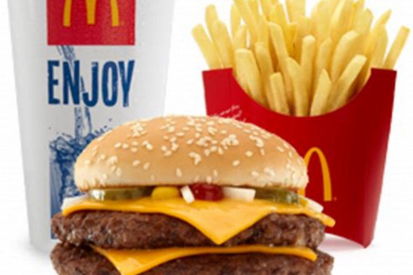Oshawa McDonald's Double Quarter Pounder with Cheese Extra Value Meal