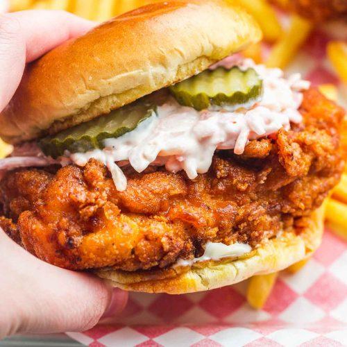 Oshawa Kelseys Nashville Hot Chicken Sandwich