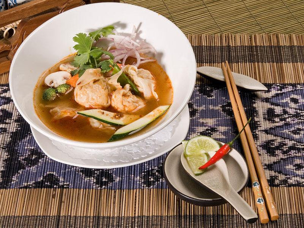 Oshawa Azian Cuisine Tom Yum  wonton (chicken)