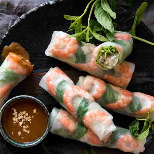 Nanaimo Huong Lan Vietnamese Restaurant Salad rolls