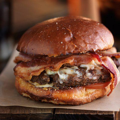 Oshawa Kelseys Ultimate Bacon and Cheese Burger