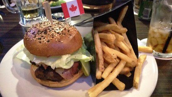 The Canadian Brewhouse Same Team Burger