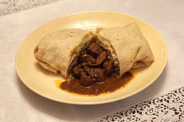 Oshawa Champs Caribbean Meal - Bone-In Goat Roti