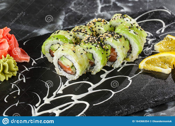 Oshawa Midami Sushi D. GREEN DRAGON + AVO SALMON
