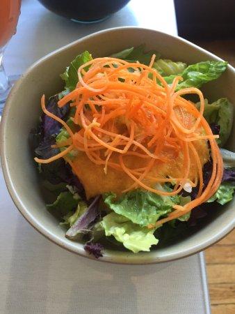 Oshawa Azian Cuisine Green Salad with Ginger Dressing