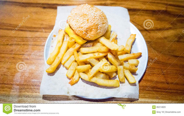 Oshawa Sherry's Diner Kids Hamburger & Fries