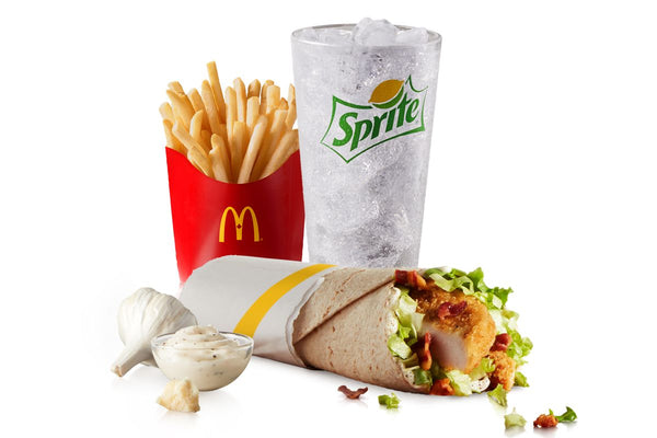 Nanaimo McDonald's Caesar Signature McWrap with Crispy Chicken Extra Value Meal