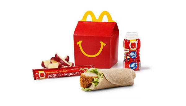 Oshawa McDonald's Happy Meal Crispy Chicken Snack Wrap with Apple Slices