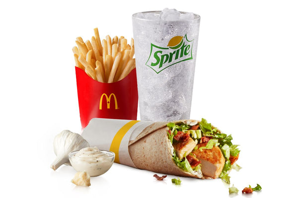 Oshawa McDonald's Caesar Signature McWrap with Grilled Chicken Extra Value Meal