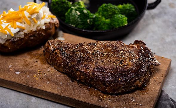 MR MIKES SteakhouseCasual Rib Eye (14 Oz)