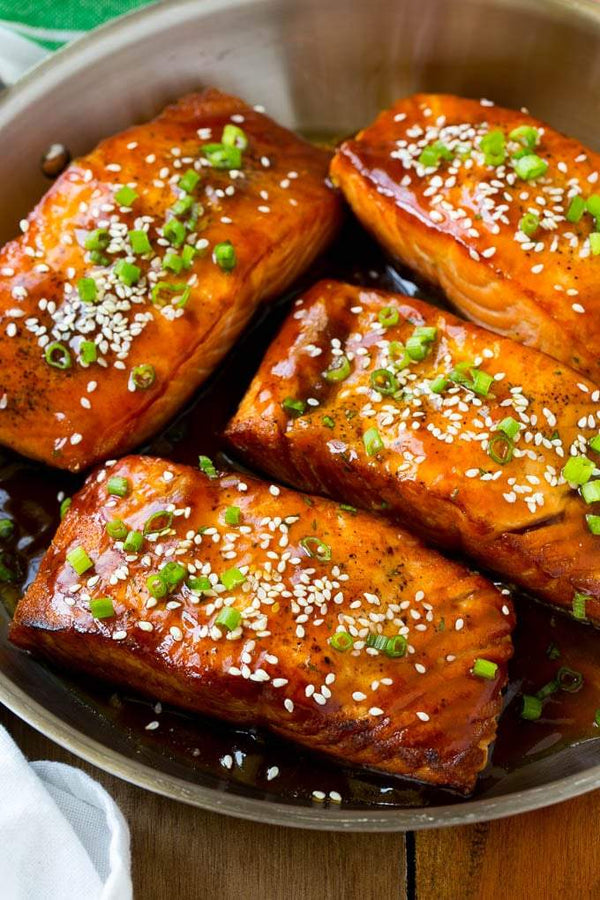 Oshawa Azian Cuisine Salmon Teriyaki (Teppan Style)