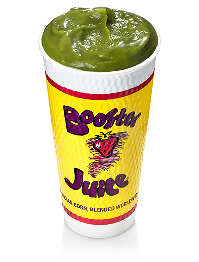 Hinton Booster Juice Spinach is in it