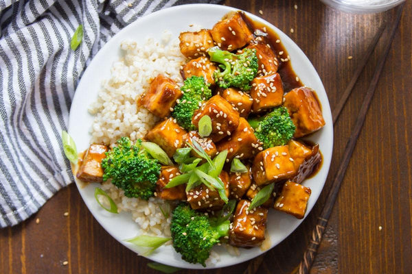 Oshawa Azian Cuisine Tofu (deep fried) Teriyaki (Teppan Style)